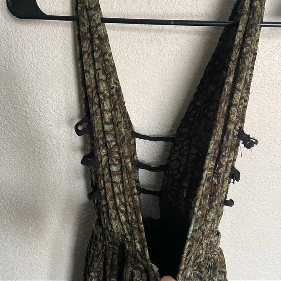 Free People One Plunging Cutout Mini Dress - Picture 5 of 8